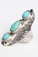 Waterfall Droplet Turquoise Stone Ring Jewelry