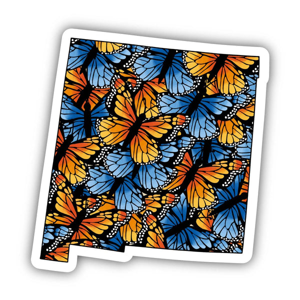 New Mexico Butterfly Pattern Sticker