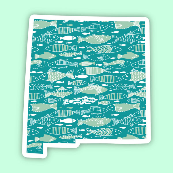 New Mexico Fish State Sticker ~ In Store