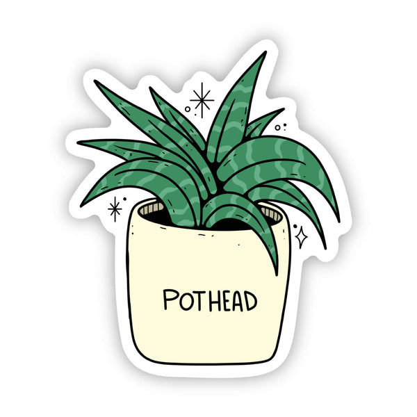 "Pothead" Plant Sticker