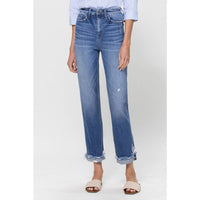Super High Rise Ankle Straight with Cuff ~ In Store