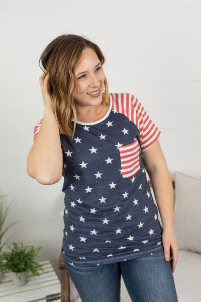 MARKDOWN ~ Liberty Pocket Tee ~ In Store