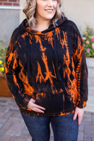 MARKDOWN ~ Zoey Hoodie - Black and Orange~In Store