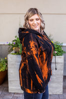 MARKDOWN ~ Zoey Hoodie - Black and Orange~In Store