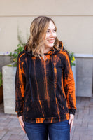 MARKDOWN ~ Zoey Hoodie - Black and Orange~In Store