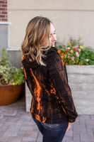 MARKDOWN ~ Zoey Hoodie - Black and Orange~In Store