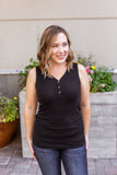 MARKDOWN ~ Addison Henley Tank - Black ~ In Store