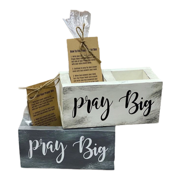 Prayer Box- Rustic White