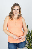 MARKDOWN ~ Addison Henley Tank - Dreamsicle - In Store