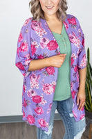 MARKDOWN ~ Kimono - Bright Purple Floral - In Store