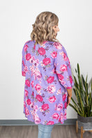 MARKDOWN ~ Kimono - Bright Purple Floral - In Store