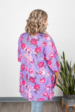 MARKDOWN ~ Kimono - Bright Purple Floral - In Store