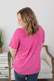Vintage Wash Boyfriend Tee - Pink ~ In Store