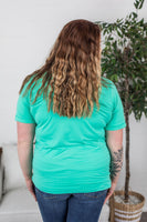 MARKDOWN ~ Sophie Pocket Tee - Turquoise ~ In Store