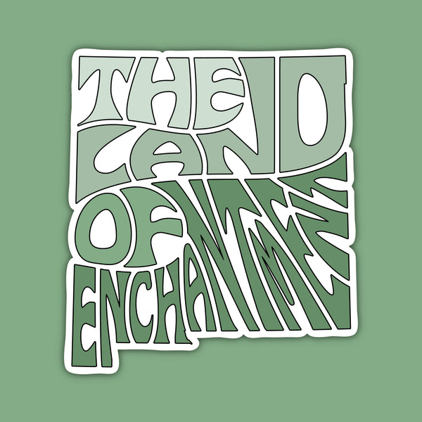 New Mexico Nickname Sticker - Land of Enchantment (Forest)