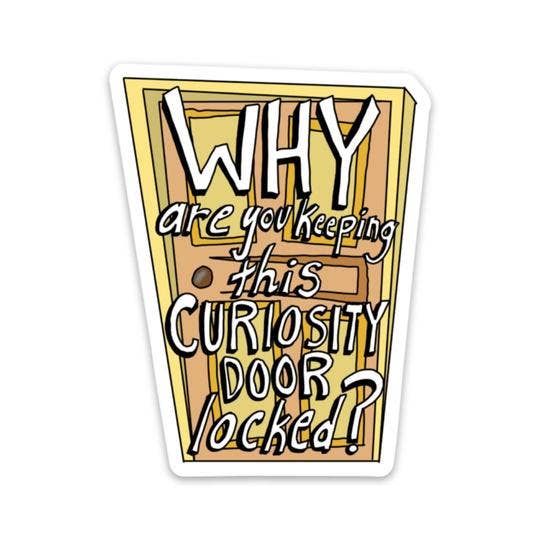 Keeping This Curiosity Door Locked? Sticker -Stranger Things