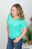 MARKDOWN ~ Sophie Pocket Tee - Turquoise ~ In Store