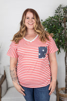 MARKDOWN ~ Chloe Cozy Tee - Stars and Stripes ~ In Store