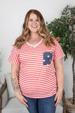 MARKDOWN ~ Chloe Cozy Tee - Stars and Stripes ~ In Store