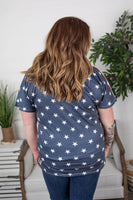 MARKDOWN ~ Chloe Cozy Tee - Stars and Stripes ~ In Store