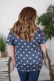 MARKDOWN ~ Chloe Cozy Tee - Stars and Stripes ~ In Store