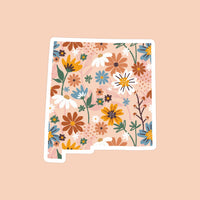 New Mexico Floral State Sticker