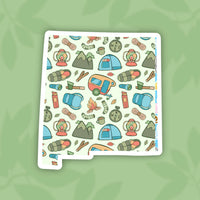 New Mexico Camping State Sticker