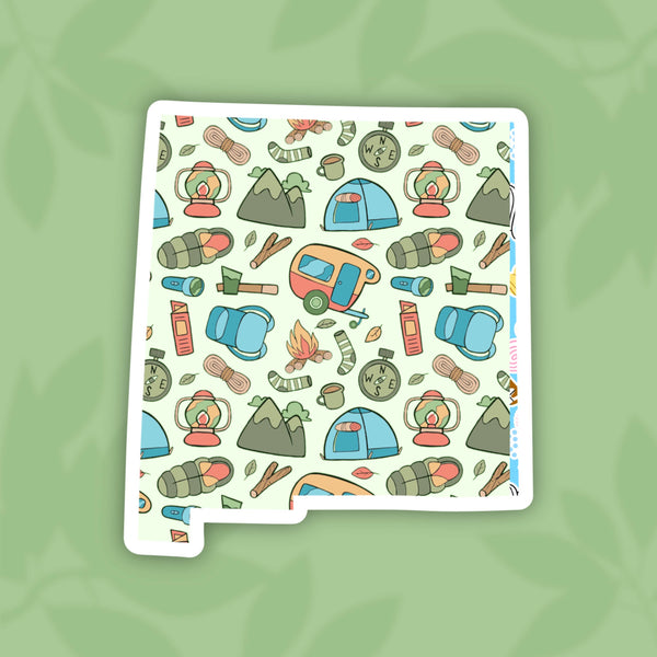 New Mexico Camping State Sticker