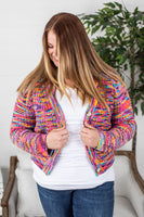 MARKDOWN ~ Jackie Cardigan - Rainbow Mix ~ In Store