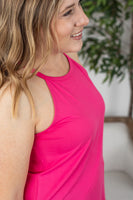 MARKDOWN ~ Raven Rocker Tank - Pink ~ In Store