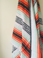 Orange & Mint Beach Blanket ~ In Store
