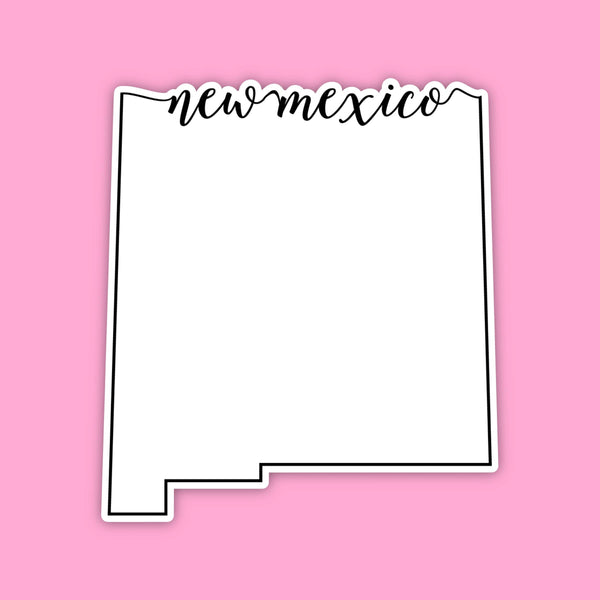 New Mexico State Outline Sticker
