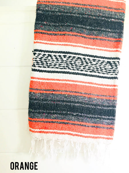 Orange Beach Towel - Mexican Blanket ~ In Store