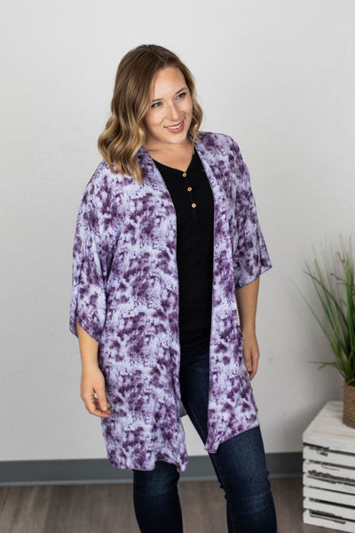 MARKDOWN ~ Kimono - Purple Tie Dye ~ In Store