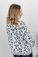 Cozy Leopard Sweater - Grey ~ In Store