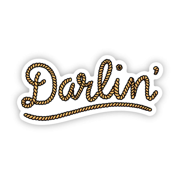 Yellow "Darlin" Sticker