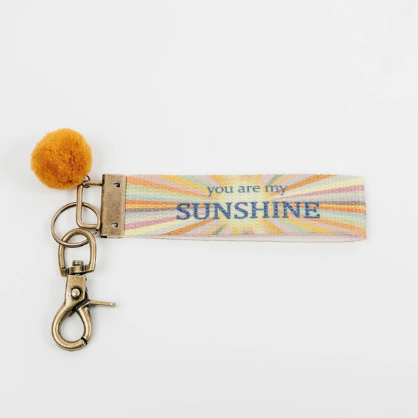 You Are My Sunshine ~ Words to Live By Canvas Keychain ~ In Store