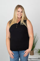 MARKDOWN ~ Addison Henley Tank - Black ~ In Store