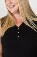 MARKDOWN ~ Addison Henley Tank - Black ~ In Store