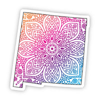 New Mexico Mandala Pattern Sticker