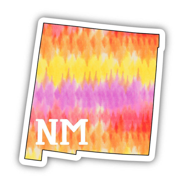 New Mexico Tie Dye Stripes Sticker
