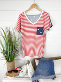 MARKDOWN ~ Chloe Cozy Tee - Stars and Stripes ~ In Store