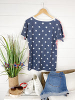 MARKDOWN ~ Chloe Cozy Tee - Stars and Stripes ~ In Store