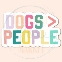 Dogs > People Sticker Decal
