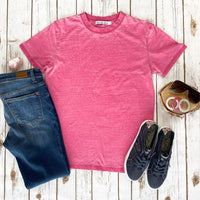 Vintage Wash Boyfriend Tee - Pink ~ In Store