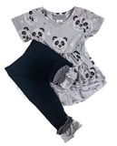 Panda Monium Ruffled Tunic Set~In Store~Size Up