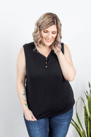MARKDOWN ~ Addison Henley Tank - Black ~ In Store