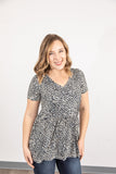 MARKDOWN ~ Sarah Ruffle Top - Leopard ~ In Store