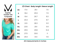 MARKDOWN ~ Sophie Pocket Tee - Turquoise ~ In Store
