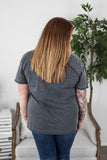 Vintage Wash Boyfriend Tee - Charcoal ~ In Store
